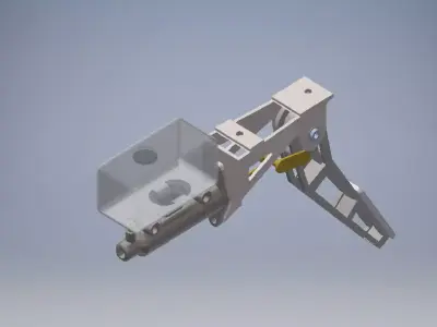 brake pedal assembly 3D model 3D model