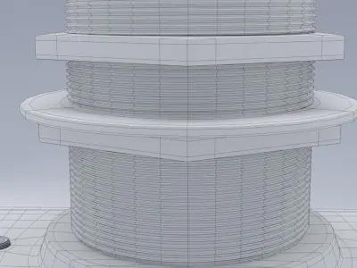radio part switch 3D model