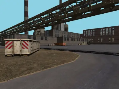 Big industrial scene - full version 3D model