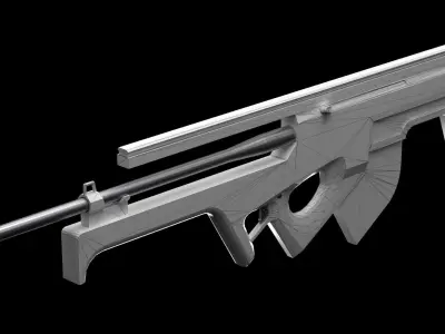 Sniper Rifle Asset Free low-poly 3D model