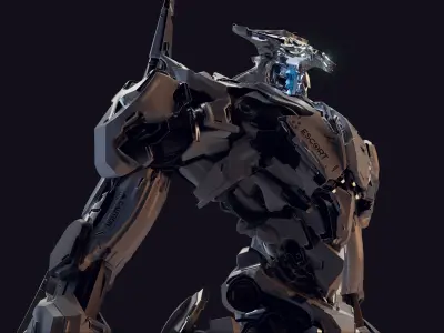 Armed Escort - Mech Burst 3D print model