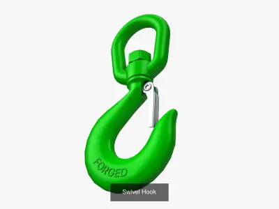 Lifting Hooks Collection 3D Model Pack