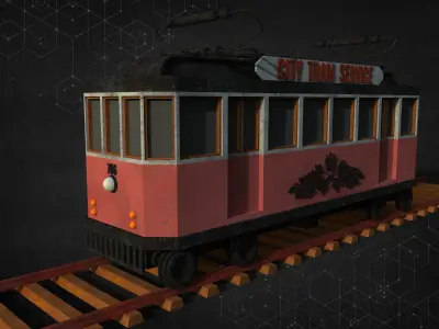 City Tram 3D model purchase