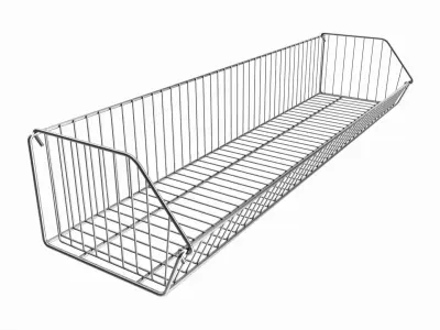 Store Wire Basket Shelf 3D model