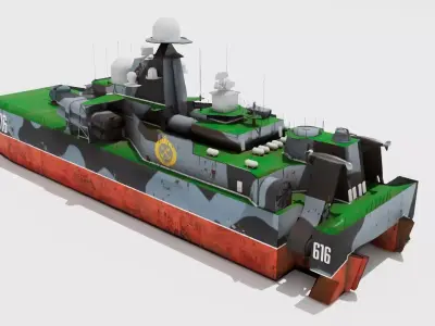 BORA-CLASS Russian Boat 3D model