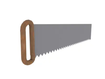 wood saw Free low-poly 3D model
