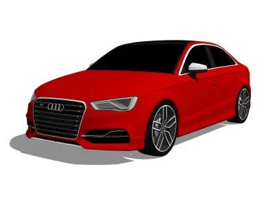 2015 Audi S3 Sedan Low-poly 3D model
