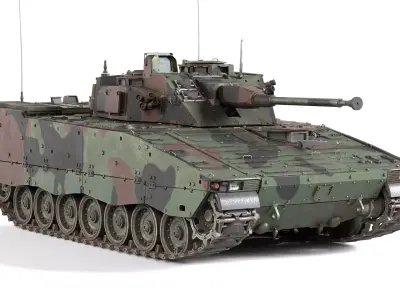 Stridsfordon Combat Vehicle 90 Low-poly 3D model