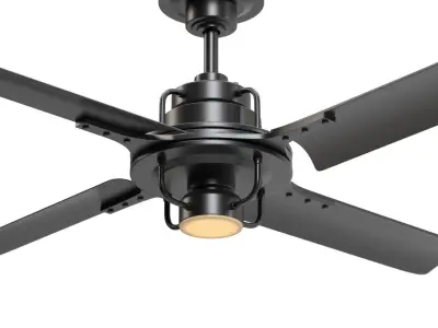 Peregrine Industrial Led Ceiling Fan PBR 3D model
