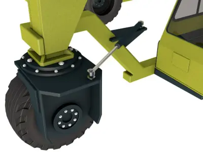 Straddle Carrier Generic 3D model