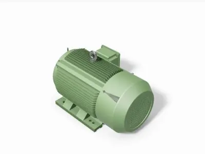 315M B3 Left 2 Pole IEC electric motor - 3D CAD model 3D model