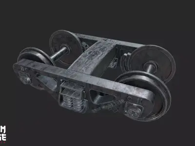 Train Wheel 3D model