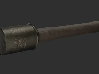 Grenade M24 Free low-poly 3D model