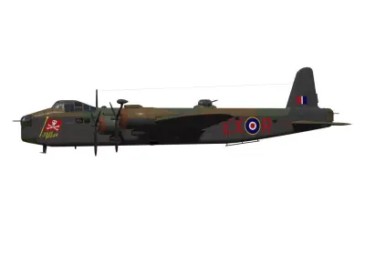 Short Stirling Mk III 3D model purchase