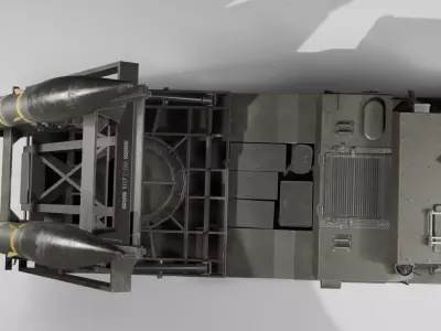 AAA 3D M270 Honest Missiles Low Poly Game Ready PBR  Low-poly 3D model