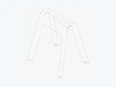 Stool - Worksmart Low-poly 3D model