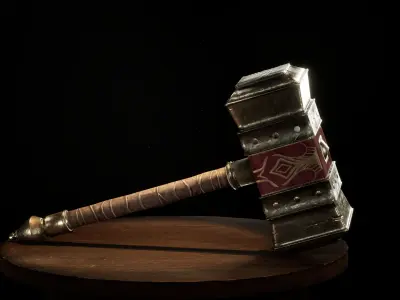 Paladin Hammer 3D model