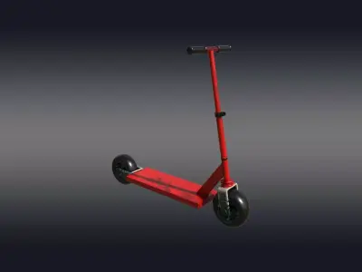 Scooty 3d Model Low-poly 3D model