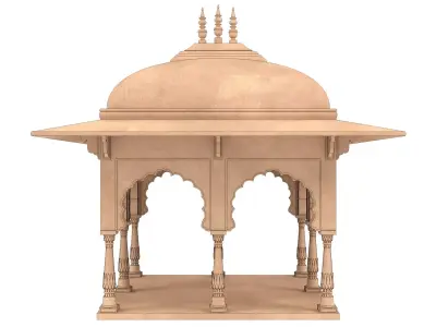 Indian Palace Domed canopie 3D model