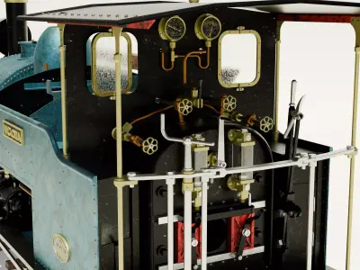 Steam Locomotive 3D model order