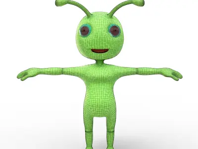 Cartoon Ant Character 3D model