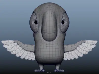 Parrot Low-poly 3D model purchase