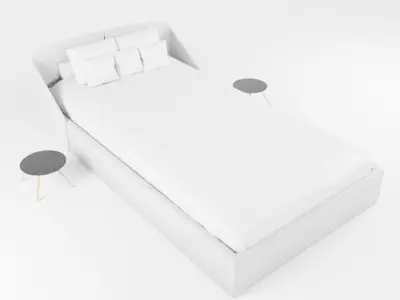  Merry christmas bed 3d Free 3D model