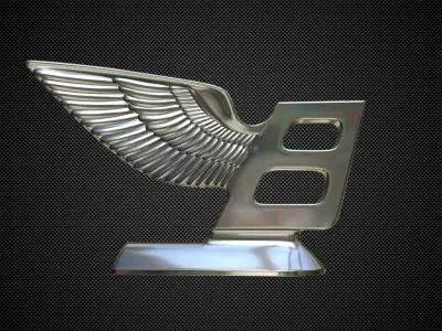 bentley logo 3D model by 3dlogoman