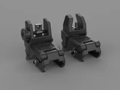 Magpul MBUS Sights 3D model