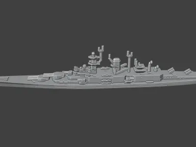 US Alaska Class Cruiser Warship 3D print model