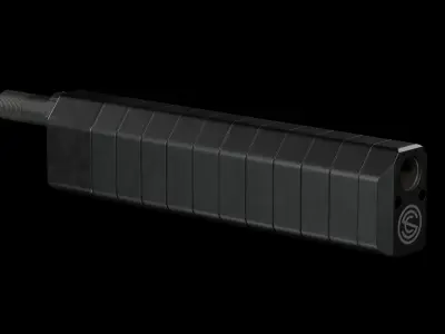 SILENCERCO SALVO 12GA SHOTGUN SUPPRESSOR Low-poly 3D model