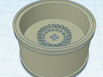 custom lego wheel and tire 3D model