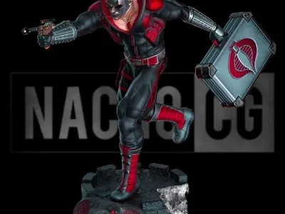Fan Art - Destro from GI Joe - Statue 3D print model