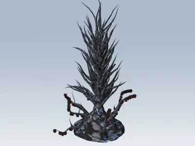 Tree sci-fi 3D model