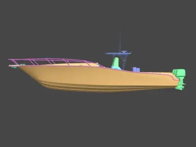 Fishing boat 3D model by wolffox from CGTrader