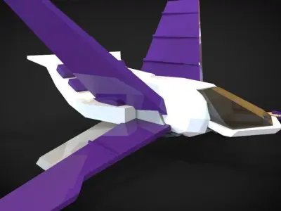 Spaceship Trophyea Low-poly 3D model