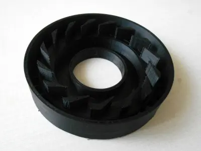 Turbocharger with electric motor 2 Free 3D print model