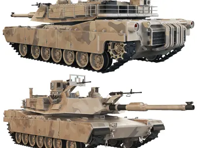 Tank Abrams M1A2 2016 3D model