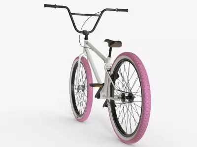BMX Freestyle Bike  Clan Series White 3D model