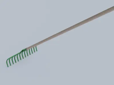 Rake Green 3D model