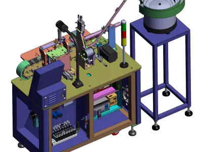 Automatic micro data cable soldering machine 3D model