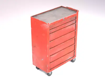 Tool Cart Low-poly 3D model