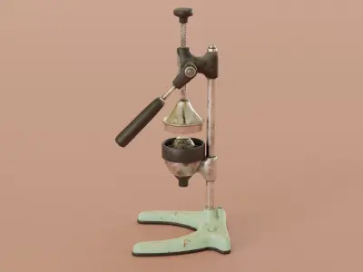 Vintage Citrus Juicer Low-poly 3D model