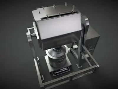 Octagonal Blender Low-poly 3D model