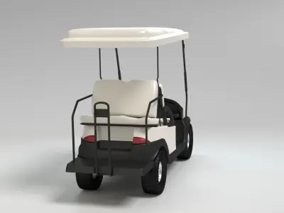Golf Cart 3D model 3
