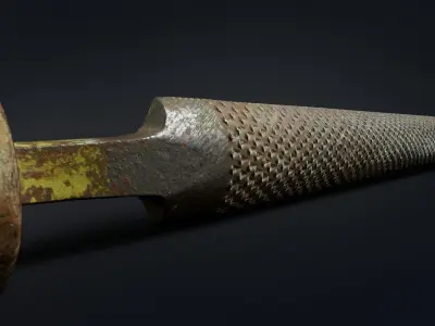 Old rasp Low-poly 3D model