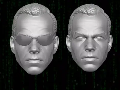 Agent Smith - Matrix 3D printables for action figures 3D print model
