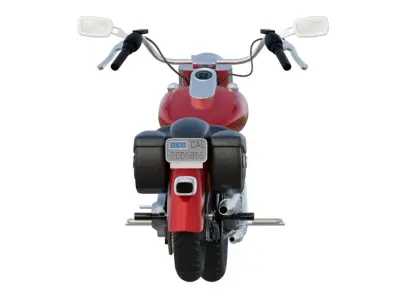 Chopper Motorcycle 3D model buy