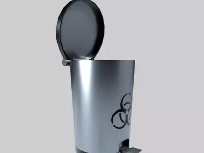 Dust Bin Free low-poly 3D model