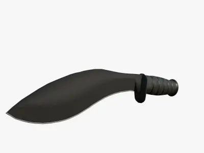 Kukri knife Low-poly 3D model get